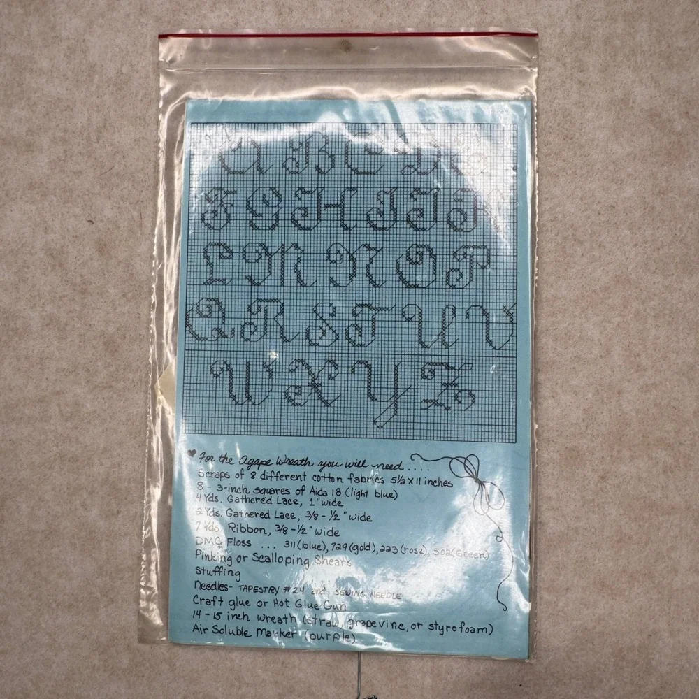 Love Sonnet Cross‎ Stitch Pattern Craft Maker Sentimental Stitches #508